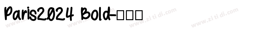 Paris2024 Bold字体转换
